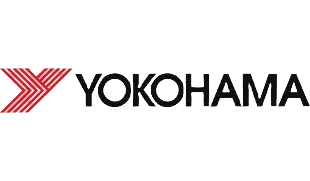Yokohama tyre brand logo featured in the tyre manufacturers carousel on the Mobile Tyre Champions homepage